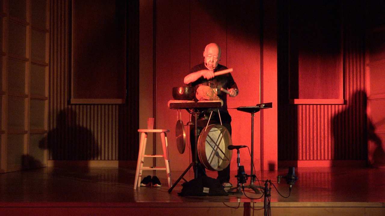 Nubuo Kubota playing music on stage